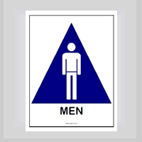 mens restroom sign printable