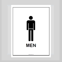 men only sign